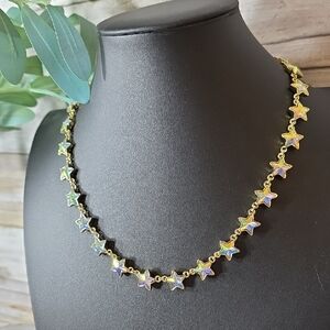 Kirks Folly Sparkly Aurora Borealis Star Necklace